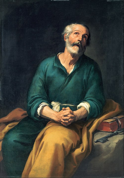 Saint Peter in Tears, 1650, Bartolomé Esteban Murillo