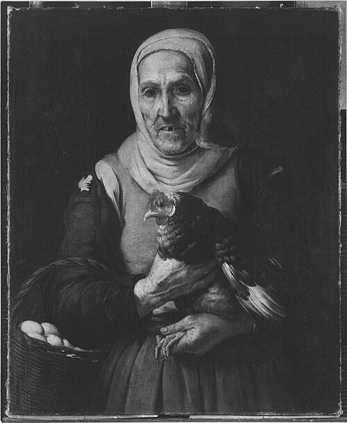 Altes Hökerweib (zugeschrieben), 1650, Bartolomé Esteban Murillo