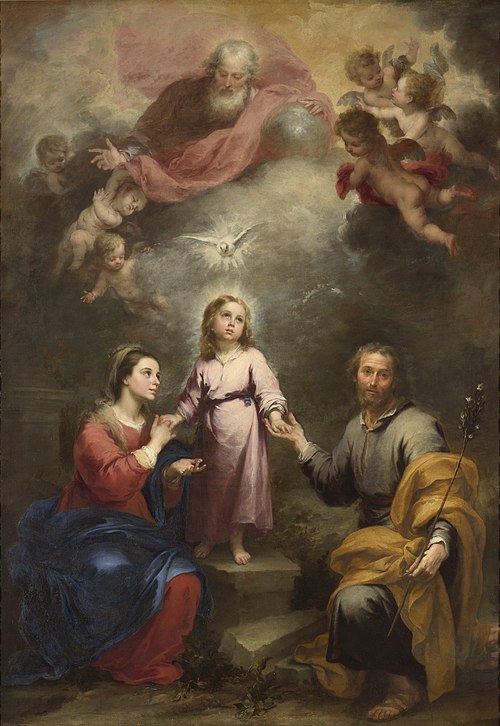 The Heavenly and Earthly Trinities, 1680, Bartolomé Esteban Murillo