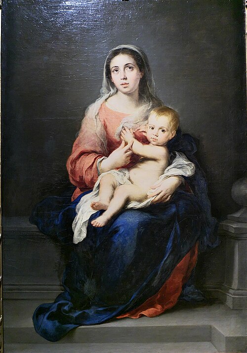 Madonna and Child, 1675, Bartolomé Esteban Murillo