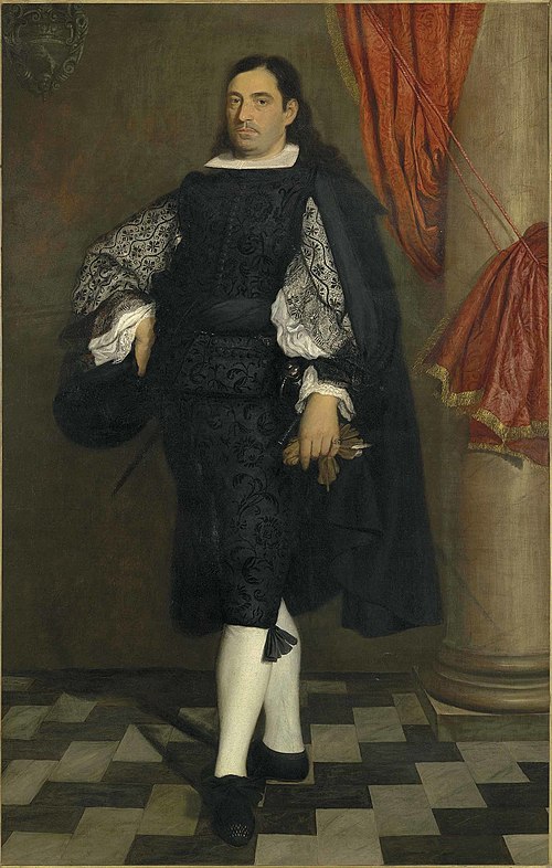 Portrait of a gentleman, aged 34, presumably a member of the Ostigliani family, 1677, Bartolomé Esteban Murillo