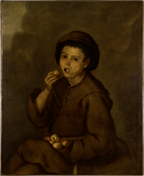 Boy Eating Peaches, 1650, Bartolomé Esteban Murillo