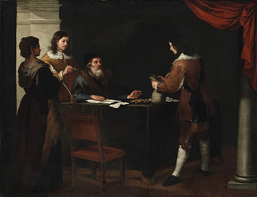 The Prodigal Son Receiving his Portion, 1660, Bartolomé Esteban Murillo