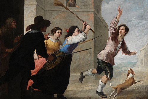The Prodigal Son Driven Out, 1660, Bartolomé Esteban Murillo