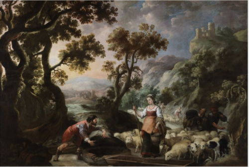 The Meeting of Jacob and Rachel at the Well, , Bartolomé Esteban Murillo