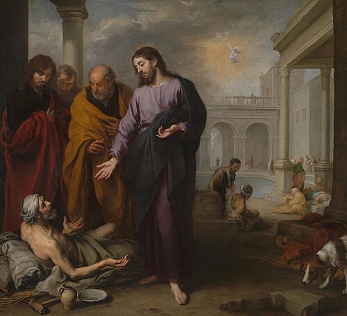 Christ healing the Paralytic at the Pool of Bethesda, 1668, Bartolomé Esteban Murillo