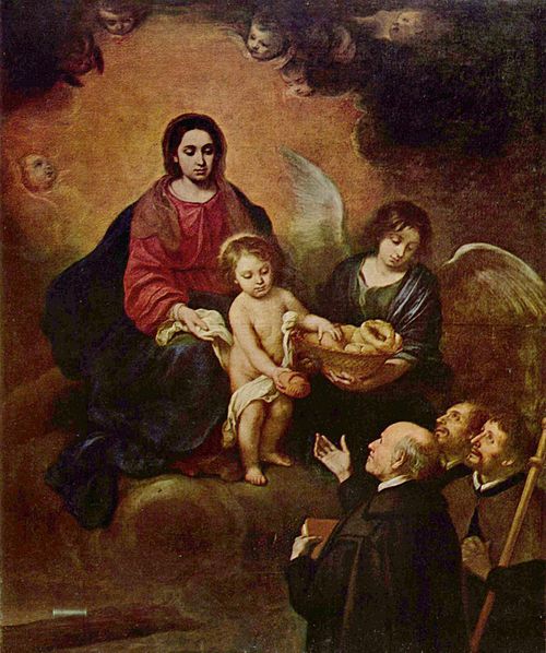 The Infant Christ Distributing Bread to the Pilgrims, 1678, Bartolomé Esteban Murillo
