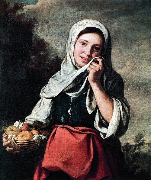 Dziewczyna sprzedająca owoce, 1655, Bartolomé Esteban Murillo