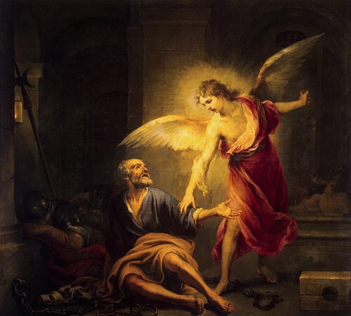 Liberation of Saint Peter, 1665, Bartolomé Esteban Murillo