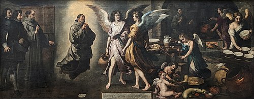 La Cuisine des anges, 1646, Bartolomé Esteban Murillo