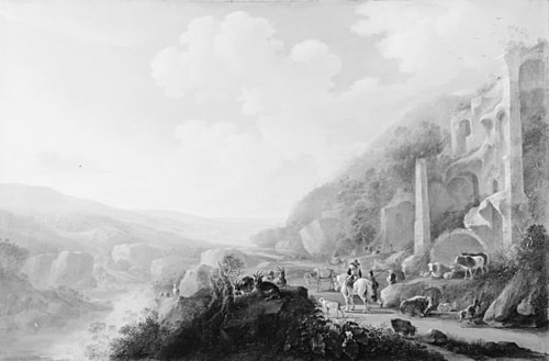 Mountain Landscape, 1648, Gijsbert d'Hondecoeter