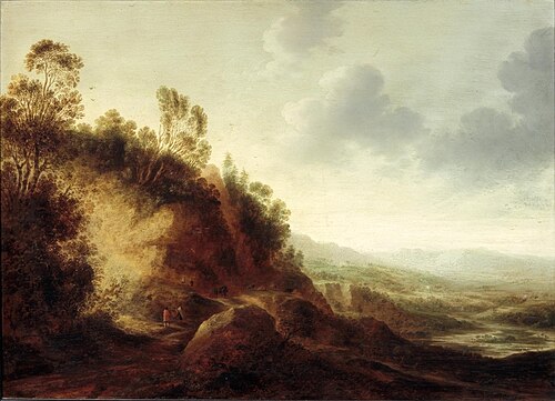 Mountain Landscape, 1646, Gijsbert d'Hondecoeter