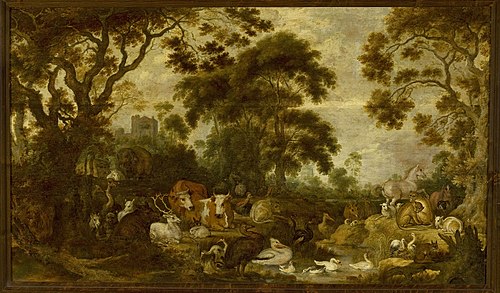 Orpheus among the animals, , Gillis d'Hondecoeter