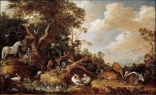 Orpheus en de dieren, 1624, Gillis d'Hondecoeter