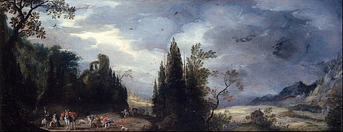 Mountainous landscape, 1620, Jan Tielens