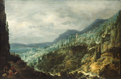 Mountainous landscape, 1610, Jan Tielens