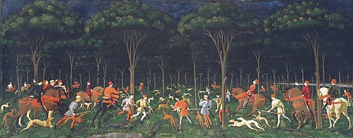 The Hunt in the Forest, 1470, Paolo Uccello
