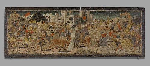 Triumphal Entry into Rome of Titus and Vespasian, 1430, Paolo Uccello