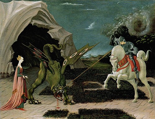Saint George and the Dragon, 1470, Paolo Uccello