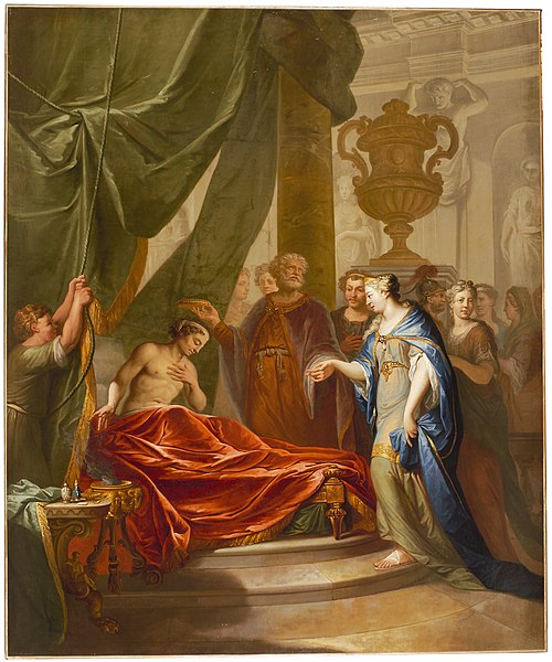 Antiochus and Stratonice, 1750, Elias van Nijmegen