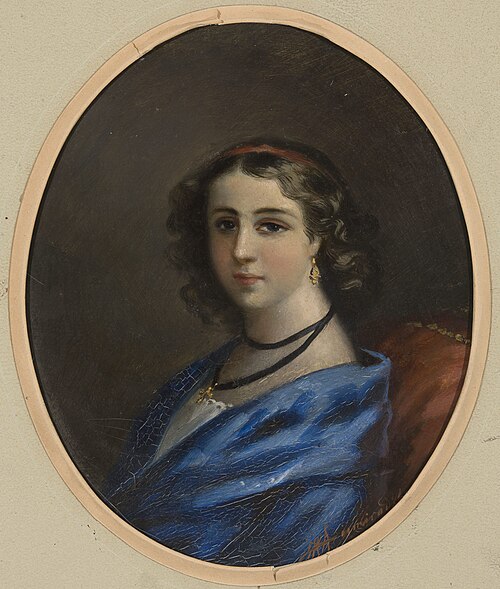 Portrait of a woman, 1873, Henryk Siemiradzki