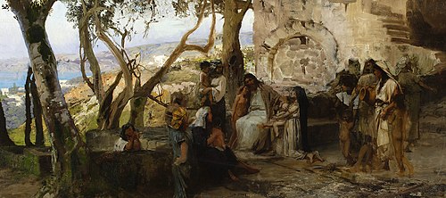 Christ among children, , Henryk Siemiradzki