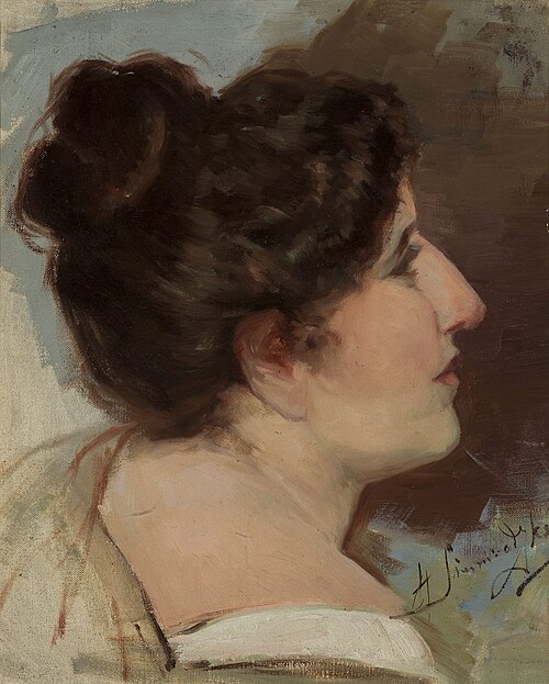 Study of a head, , Henryk Siemiradzki