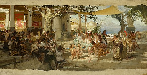 Sketch for “Judgement of Paris”, 1892, Henryk Siemiradzki