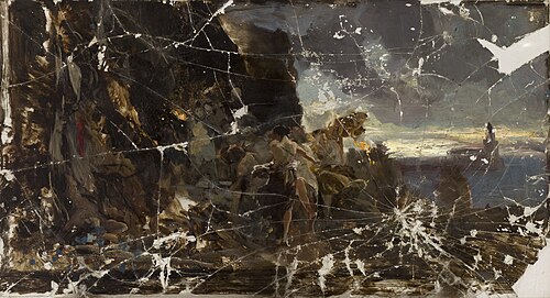 Capri in the Reign of Tiberius – Sketch to the Painting, 1881, Henryk Siemiradzki