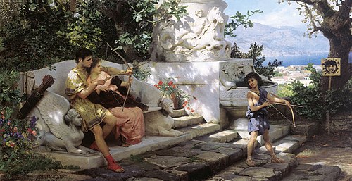 A dangerous lesson, 1880, Henryk Siemiradzki