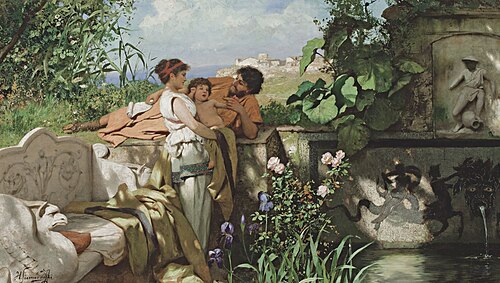 By the fountain, 1900, Henryk Siemiradzki
