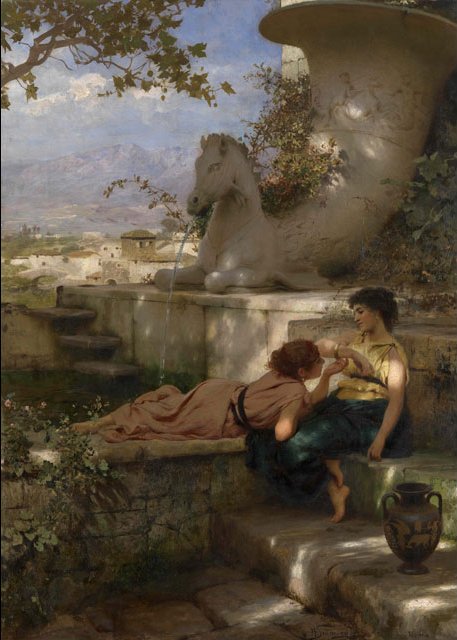 The new bracelet, 1850, Henryk Siemiradzki