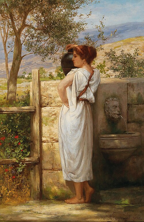 By the fountain, 1902, Henryk Siemiradzki