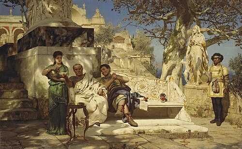 The patrician's siesta, 1881, Henryk Siemiradzki