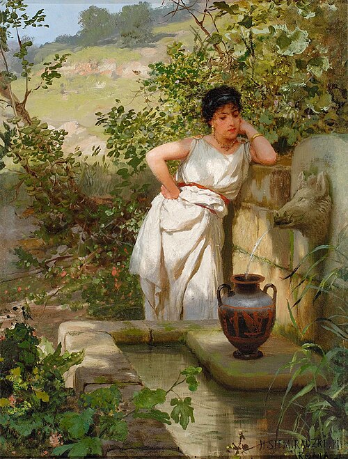 U studni, 1885, Henryk Siemiradzki
