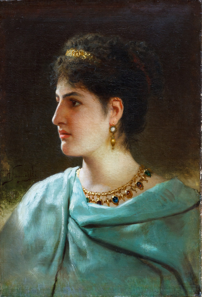 Painting of Antonia Caenis, 1890, Henryk Siemiradzki