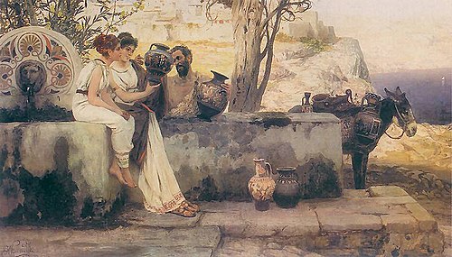 Amphoras' seller, 1880, Henryk Siemiradzki