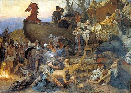 "Funeral of noble Rus in Bolghar", 1883, Henryk Siemiradzki