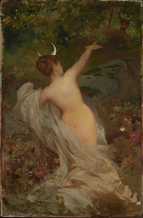 Diana and Actaeon, 1886, Henryk Siemiradzki