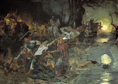 Svyatoslav's Fighters in the Battle of Silistria, 1884, Henryk Siemiradzki