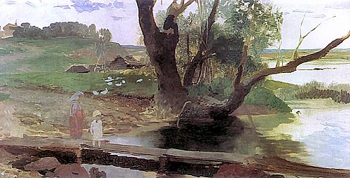 Svislach landscape, 1873, Henryk Siemiradzki