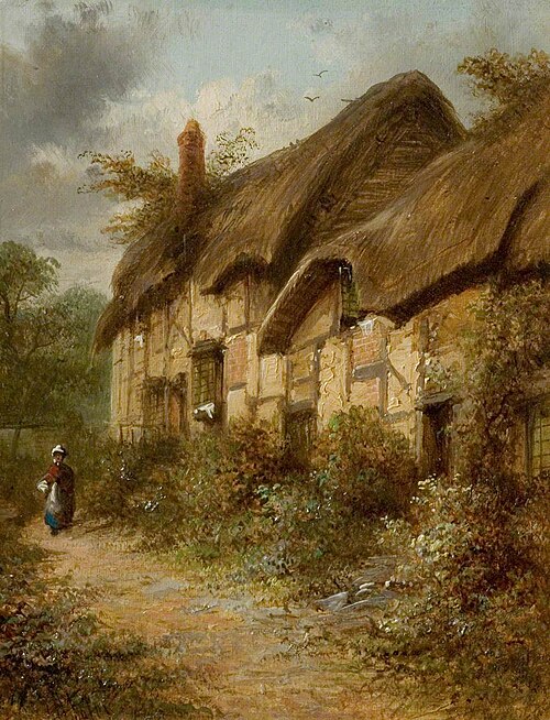 Anne Hathaway's Cottage, Shottery, Stratford-upon-Avon, Warwickshire, 1870, John Henry Foley