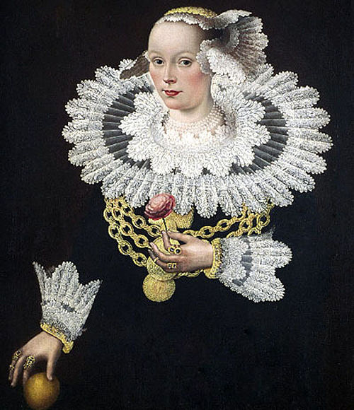 Portrait of Anna Rosina Marquart, née Tanck, wife of Johann Marquard, mayor of Lübeck, 1642, Michael Conrad Hirt