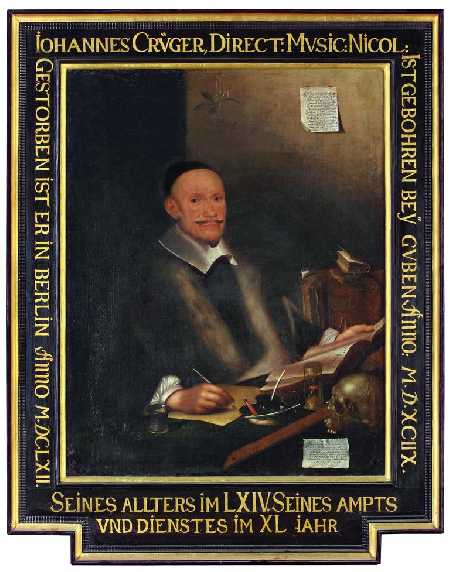 Portrait of Johann Crüger, 1663, Michael Conrad Hirt