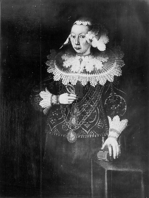 Portrait of Magdalena Köhler née Brömbse (1626-1642), 1642, Michael Conrad Hirt