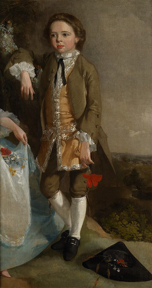 Portrait of a Boy (fragment of 'Portrait of a Boy and Girl'), 1744, Thomas Gainsborough