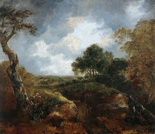 Open Landscape at the Edge of a Wood, 1744, Thomas Gainsborough