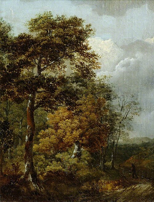 Landscape with a Peasant on a Path, 1746, Thomas Gainsborough
