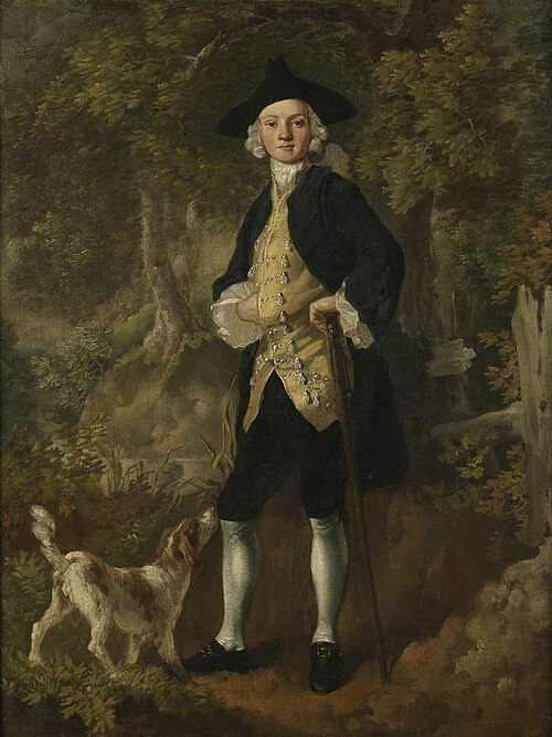 A Gentleman with a Dog in a Wood, 1746, Thomas Gainsborough