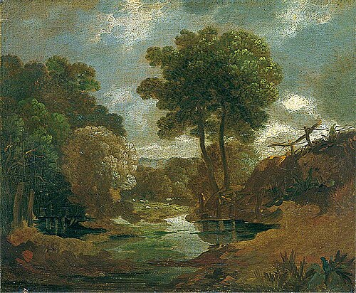 Pool in the Woods, 1750, Thomas Gainsborough